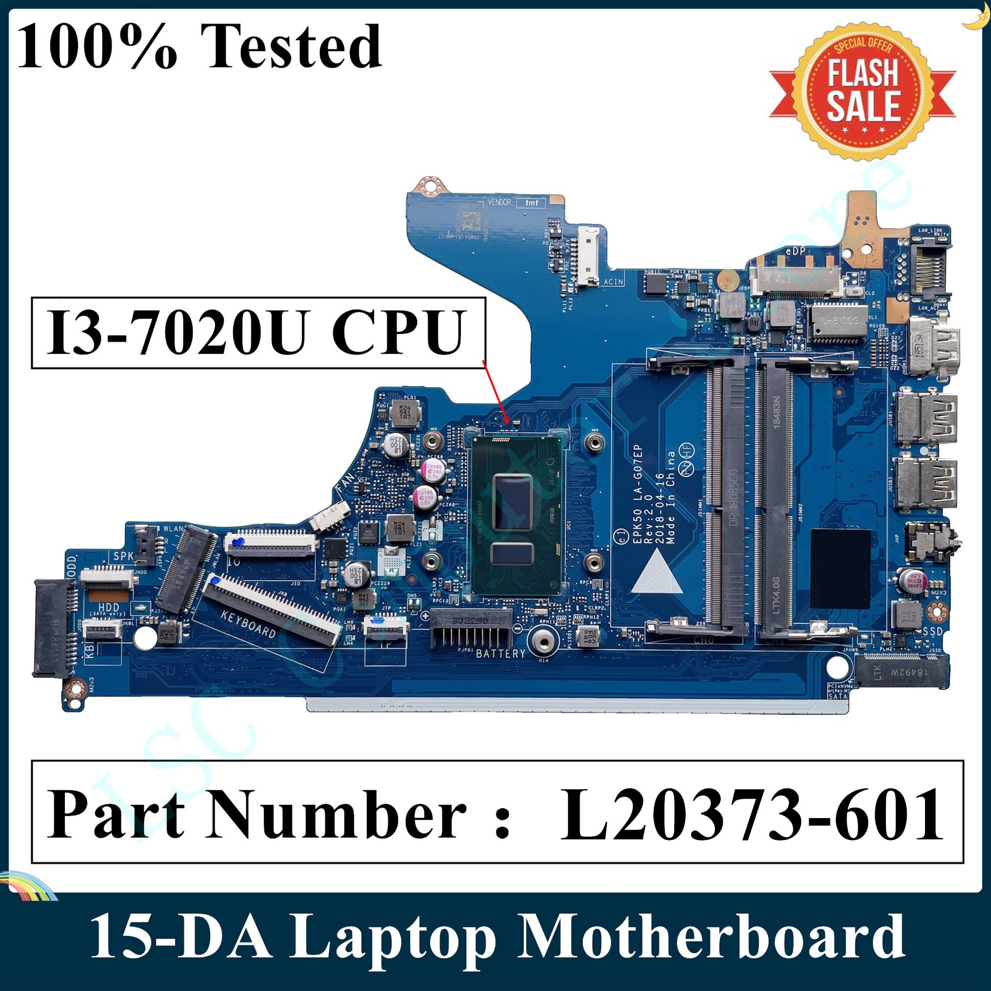 LSC HP 15-DA 15-DA0076nr Ʈ   SR3LD I3-7..